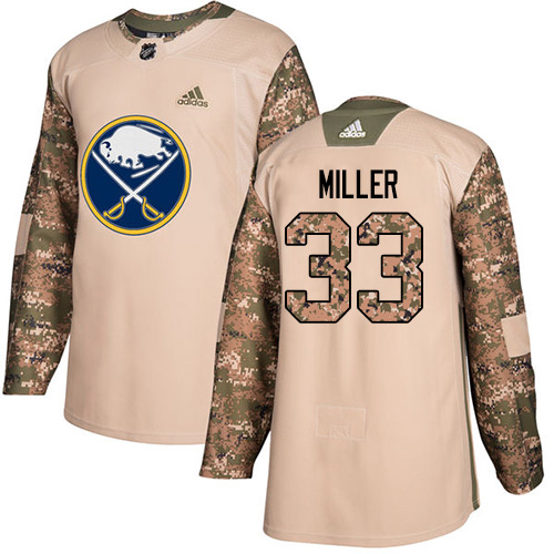 Adidas Sabres #33 Colin Miller Camo Authentic 2017 Veterans Day Stitched Youth NHL Jersey